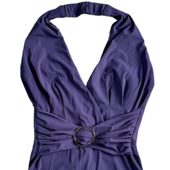 Amoressa by Miraclesuit NWT Women’s Purple Oil Slick Drake One-Piece Swimsuit 8 - Picture 5 of 16